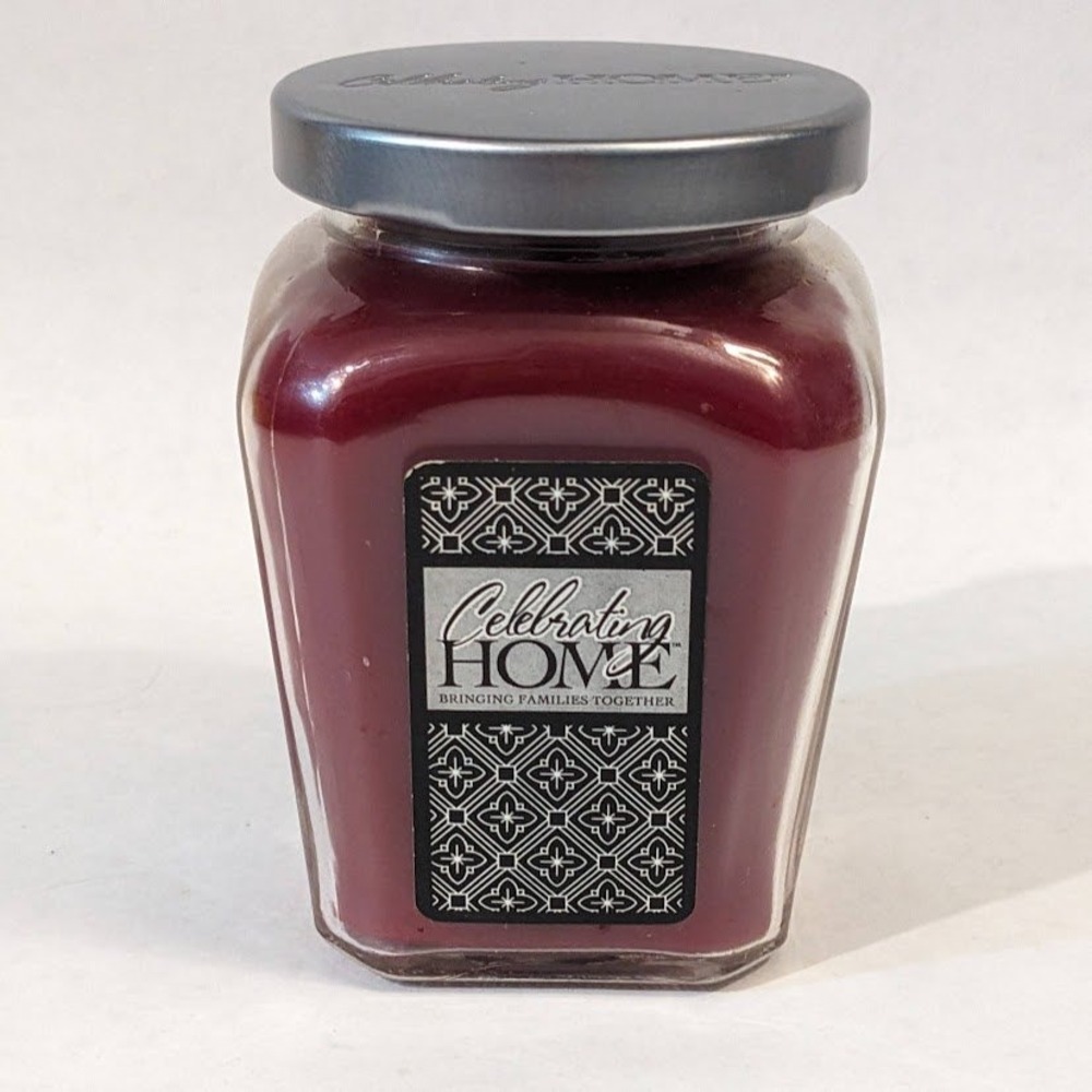 Celebrating Home Fruit Bouquet Petite Jar Candle Burgundy Red Wax 03898 NEW